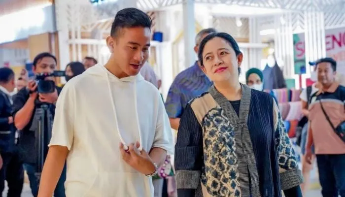 Ketua DPP PDIP Puan Maharani dan Gibran Rakabuming Raka