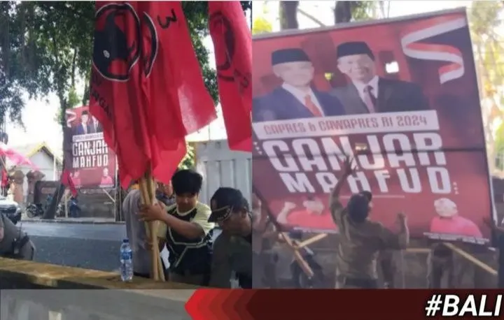 Pj Gubernur Bali Sang Made Mahendra memberikan klarifikasi soal pencopotan bendera Partai PDIP, serta baliho Ganjar Pranowo–Mahfud MD.