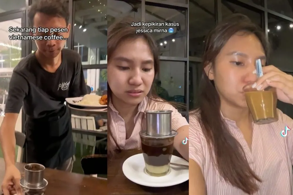 Curi Perhatian Netizen! Imbas Kasus Jessica Wongso, Warganet Ini Ngaku Over Thinking saat Pesan Kopi Vietnam (TikTok @ivway)