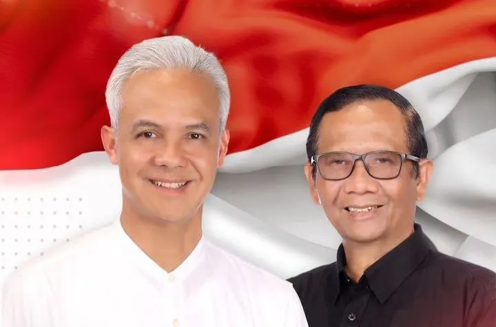 Ganjar Pranowo dan Mahfud MD