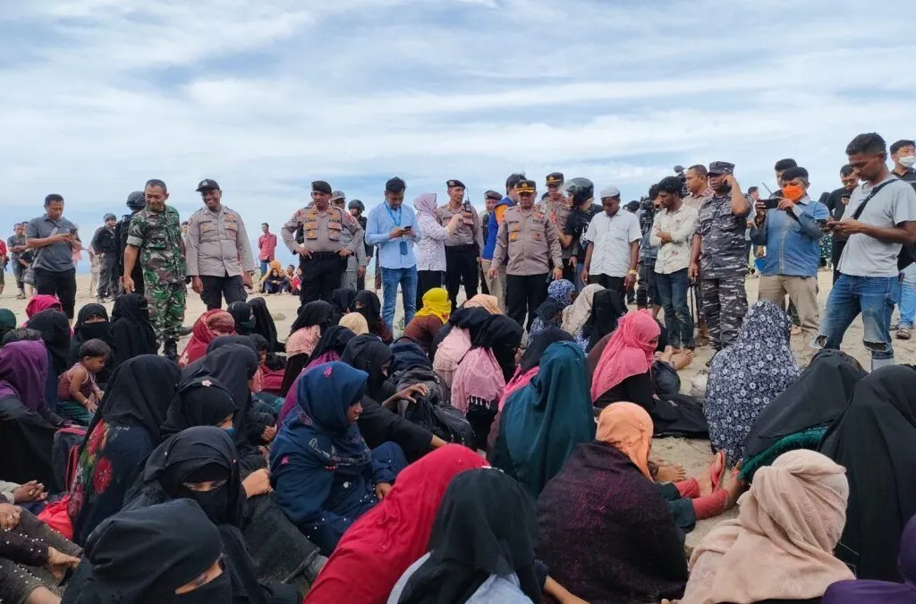 Suasana Pengungsi Etnis Rohingya di Aceh Timur