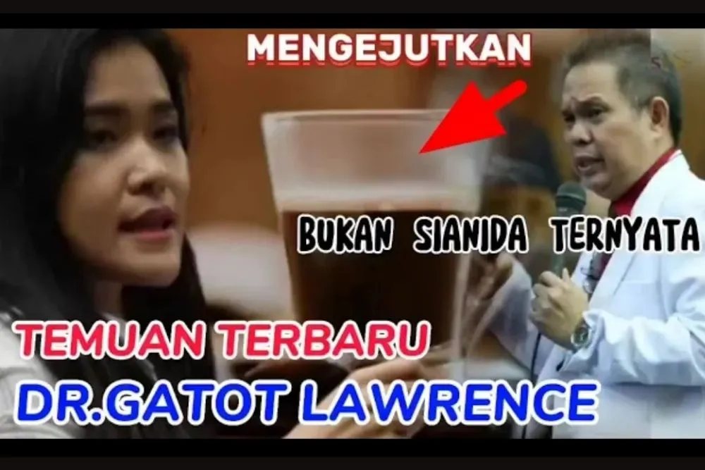 dr Gatot Lawrence yang terang-terangan menyatakan tidak ditemukannya sianida di dalam tubuh Mirna Salihin.