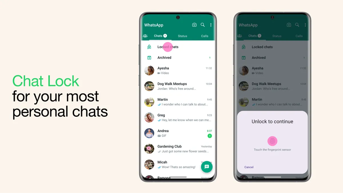 WhatsApp perkenalkan fitur baru Chat Lock