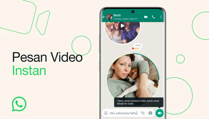 Pesan Video Instan&nbsp;WhatsApp