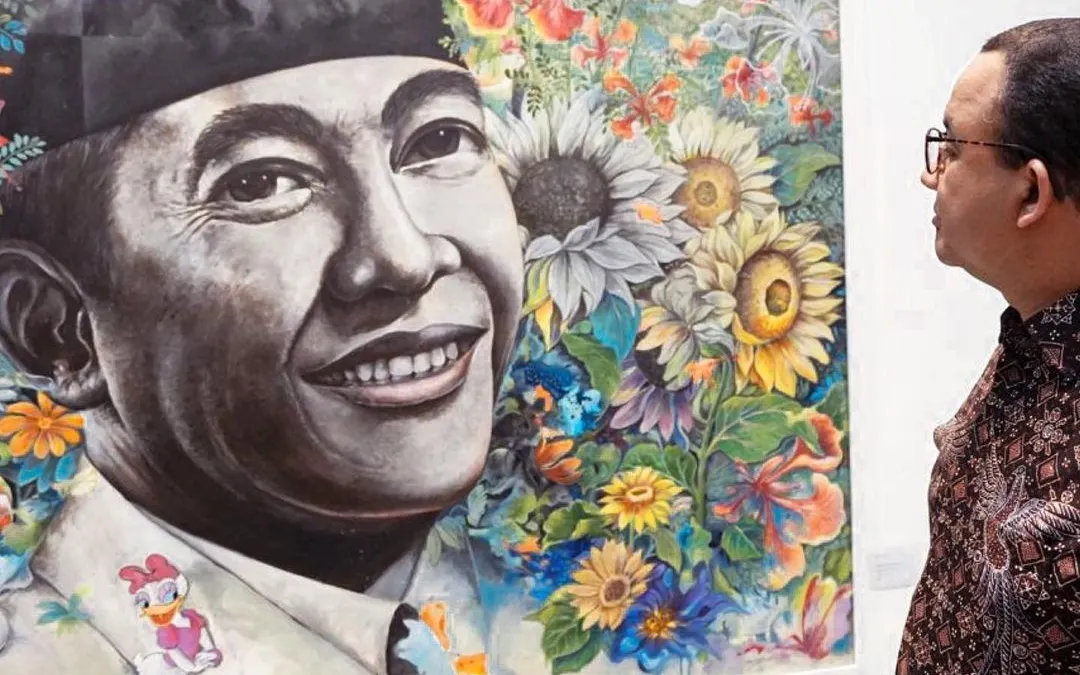 Anies Baswedan kunjungi pameran lukisan di Taman Ismail Marzuki