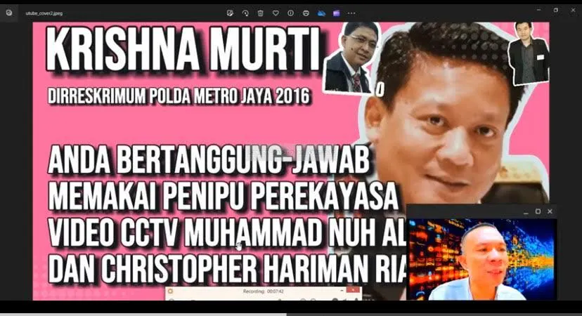 Rismon Sianipar Minta Krishna Murti Bertanggung Jawab atas Kasus Jessica wongso