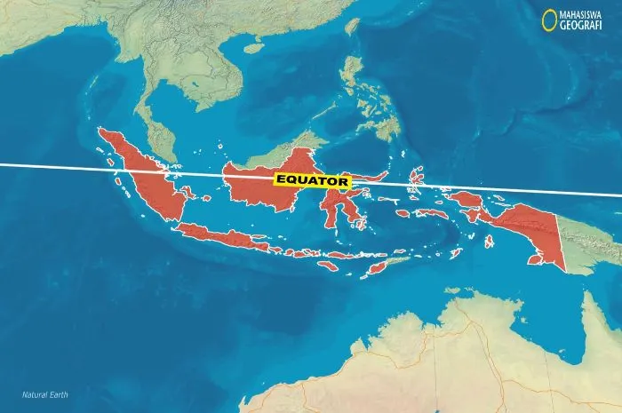 Garis Khatulistiwa di Indonesia.
