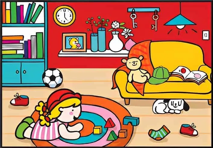 Tes IQ: Temukan 8 Perbedaan di Gambar Gadis sedang Bermain untuk Asah Kemampuan Visualmu