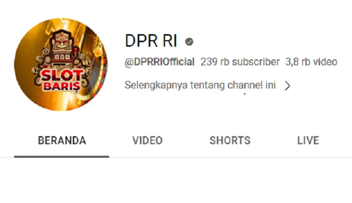 AAkun resmi DPR RI dihack