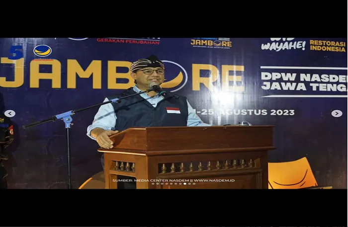 Anies Baswedan Hadiri Acara Pembukaan Jambore Restorasi NasDem di Jawa Tengah