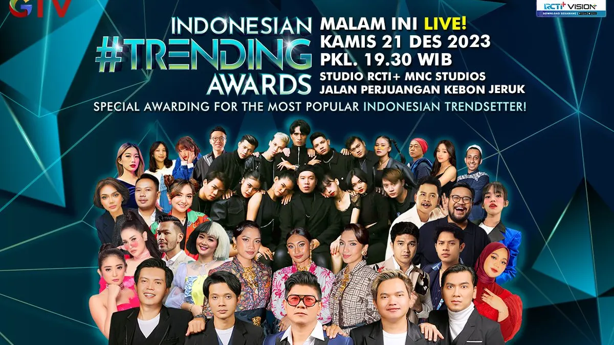 Malam penghargaan “INDONESIAN TRENDING AWARDS”