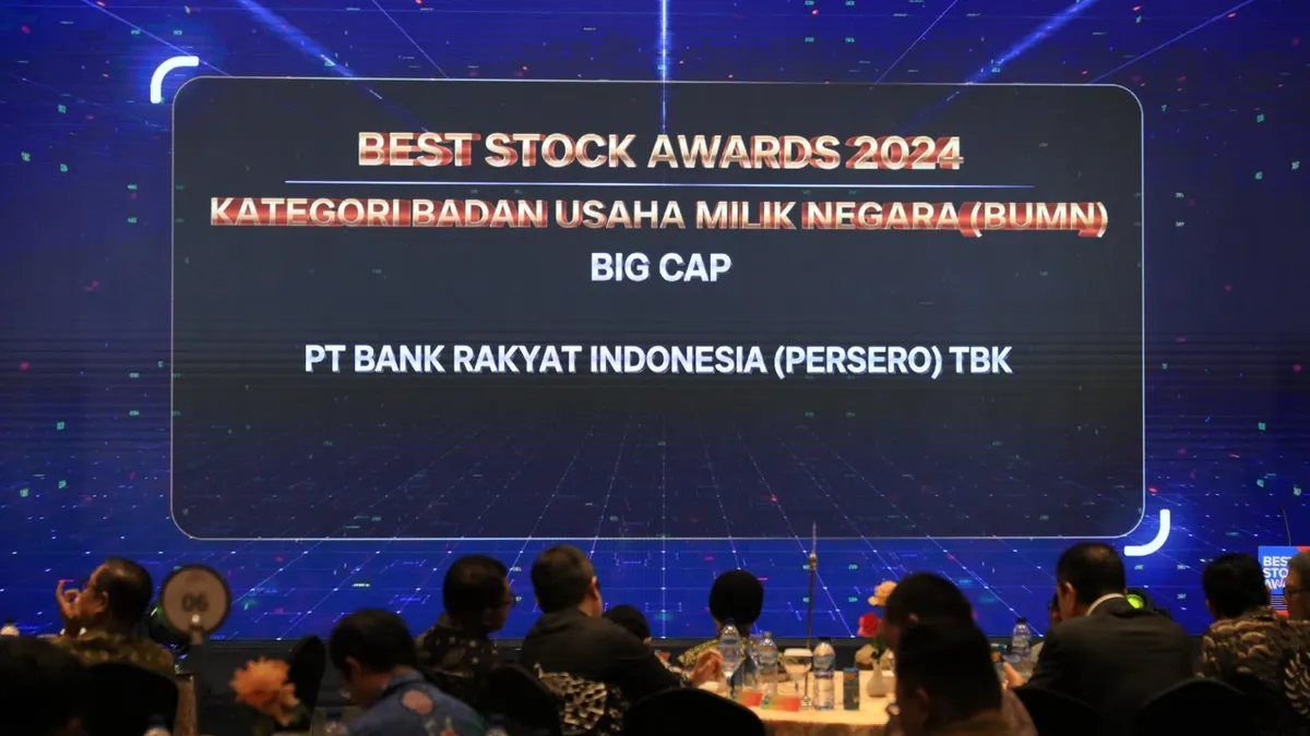 Bank BRI dianugerahi dua penghargaan dari Best Stock Awards 2024 yang diselenggarakan Investortrust dan Infovesta.