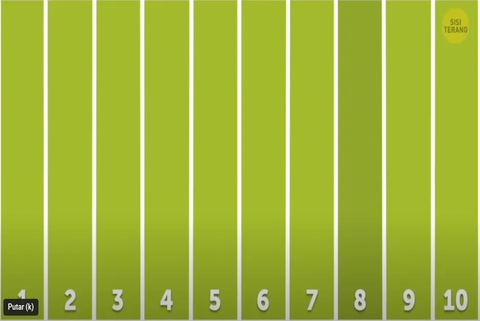 Berdasarkan gambar soal tes penglihatan di atas, bisakah kamu menemukan 1 warna yang berbeda di antara lainnya dalam waktu 7 detik?