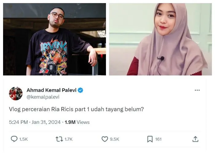 Kemal Pahlevi dan Ria Ricis