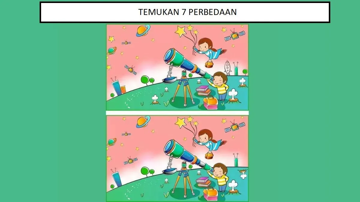 Pada tes penglihatan ini kamu diminta untuk menemukan 7 perbedaan pada dua anak yang sedang bermain. Cobalah jawab dengan benar.