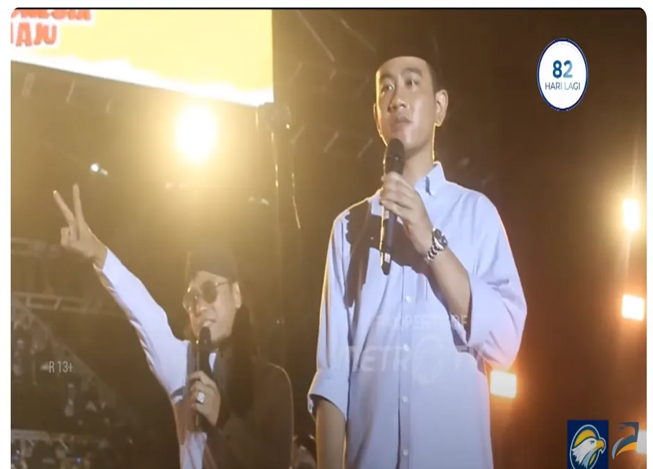 Gibran Rakabuming Raka dan Gus Miftah di Konser Indonesia Maju