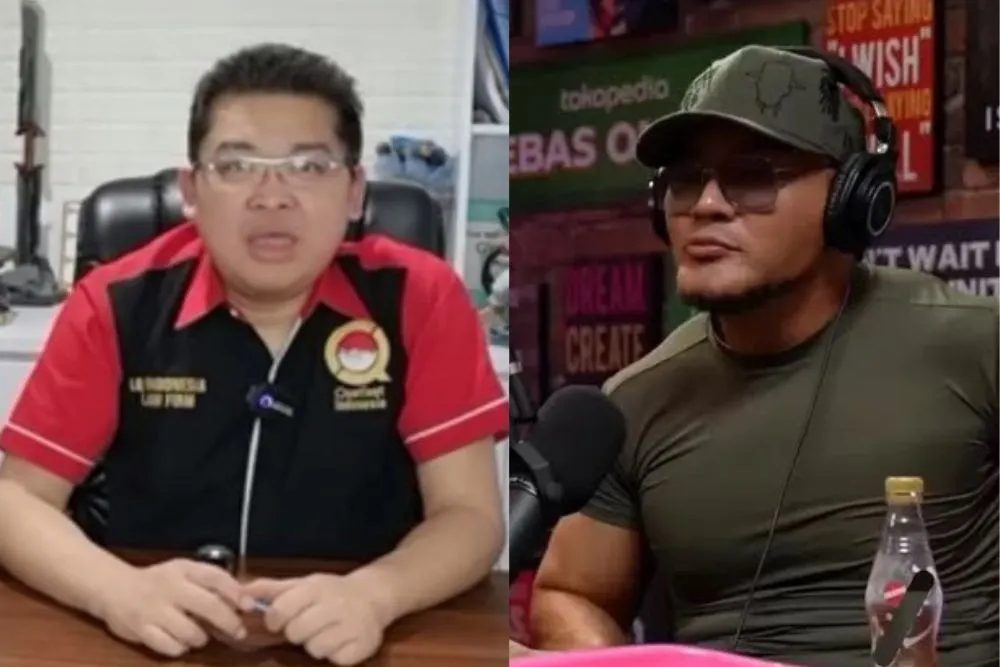 Kolase Foto Alvin Lim dan Deddy Corbuzier