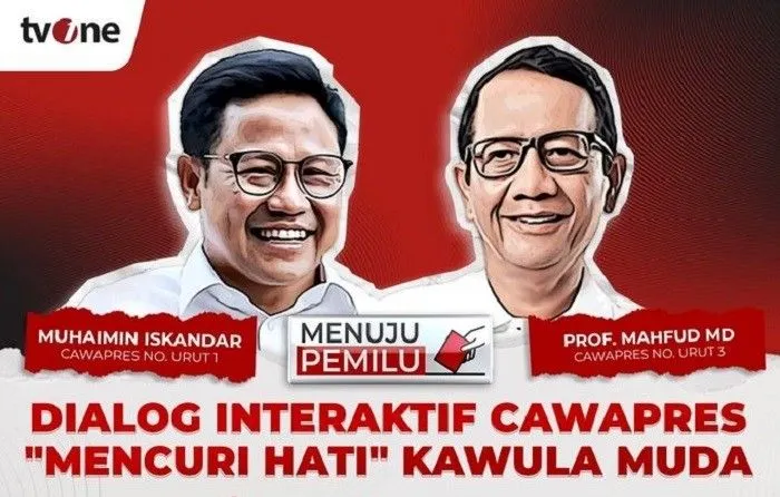 Dialog Cawapres dengan Panelis Raffi Ahmad Digelar Malam Ini: Cak Imin dan Mahfud MD Hadir, Gibran Absen
