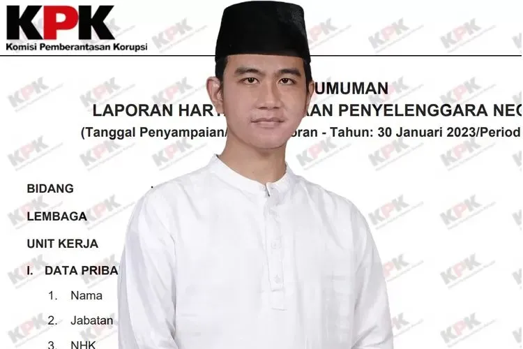 Laporan Harta Kekayaan Gibran Rakabuming Raka