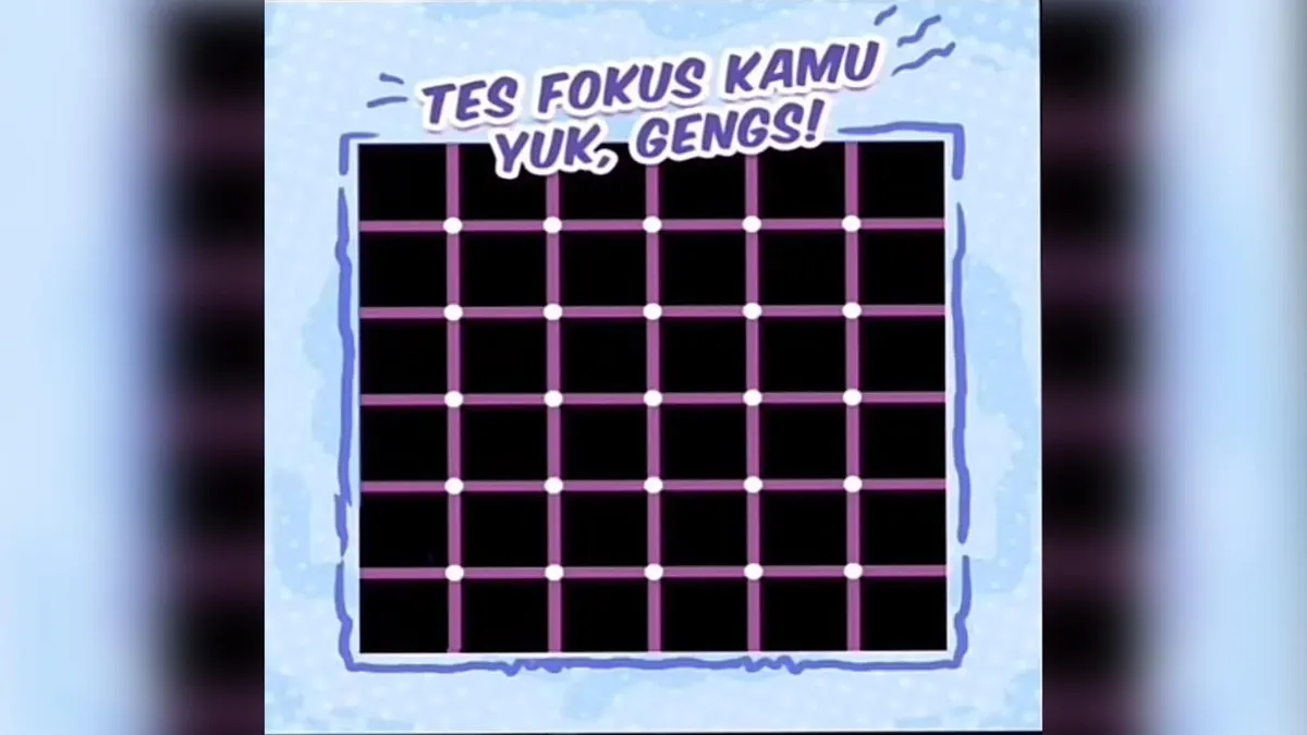 Tes Ilusi Optik Berapa Titik Hitam