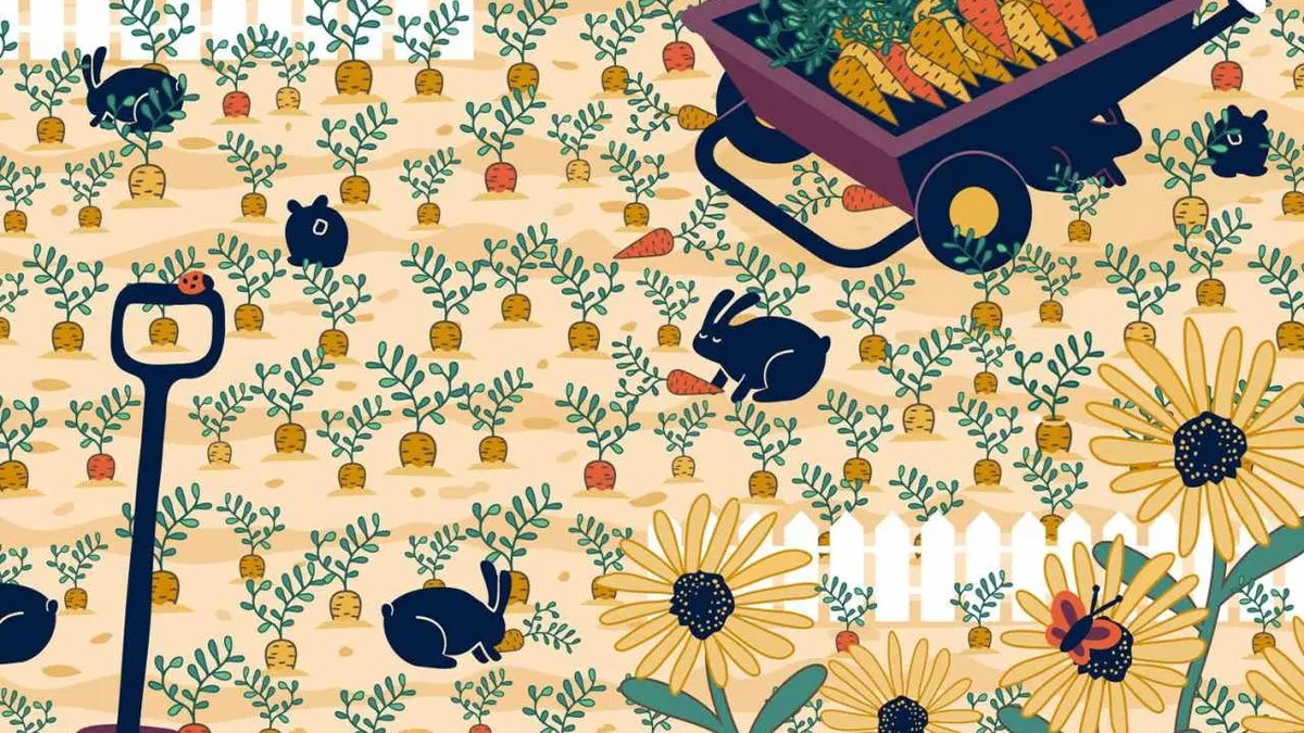 Tes Penglihatan: Uji Kemampuan Analisamu, Coba Temukan Cincin yang Hilang di Kebun Wortel