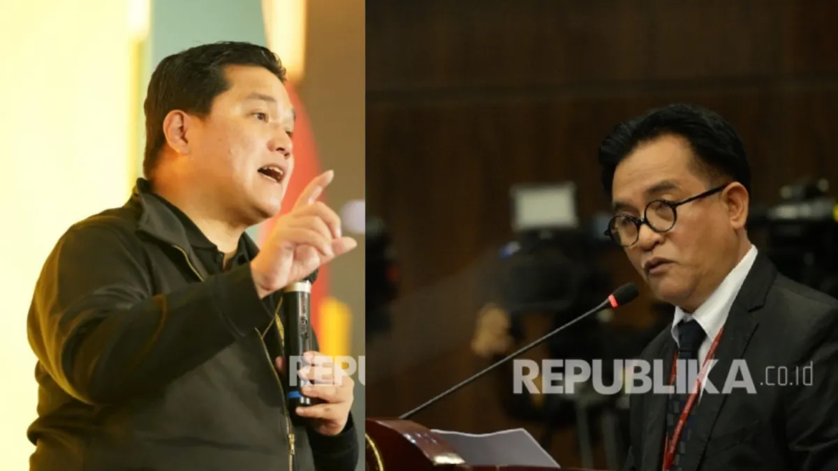 Erick Thohir dan Yusril Ihza Mahendra