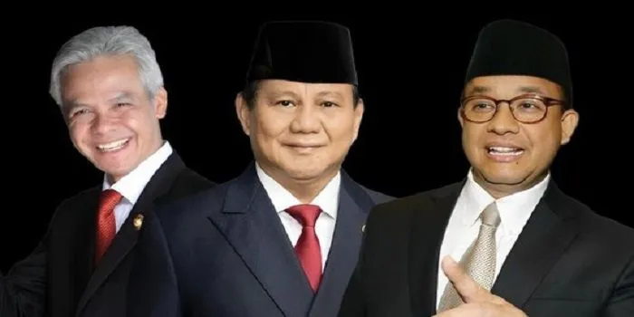 Capres di Pilpres 2024, Ganjar Pranowo, Prabowo Subianto dan Anies Baswedan