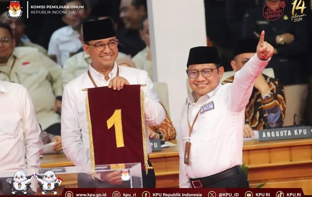 Capres Anies Baswedan dan Cawapres Muhaimin Iskandar (AMIN)