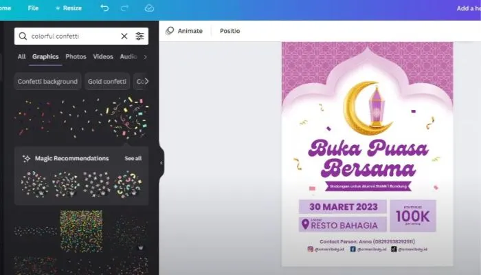 Cara Membuat Undangan Digial Buka Puasa Bersama Ramadhan 2024 Online Secara gratis