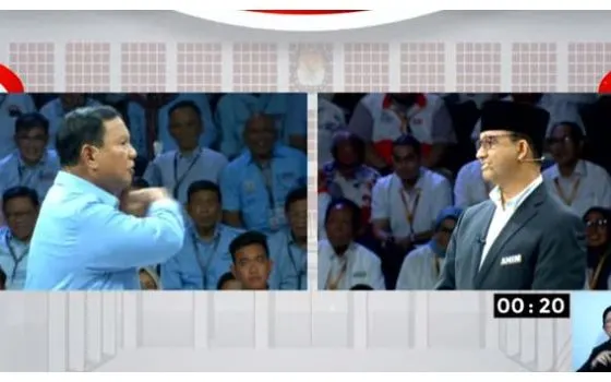 Dalam debat yang berlangsung sekitar 90 menit tersebut, Anies beberapa kali melontarkan pernyataan dan pertanyaan yang menyerang Prabowo.