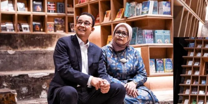 Anies Baswedan bersama Fery Farhati