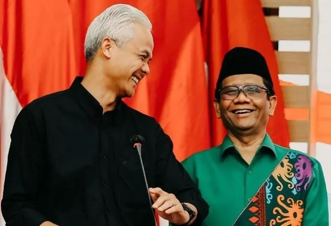 Elektabilitas Ganjar Pranowo dan Mahfud MD survei Indonesia Political Opinion (IPO) periode November 2023 menurun.