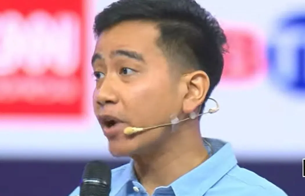 Gibran Rakabuming Raka saat membuka Debat Pilpres Kedua 2023