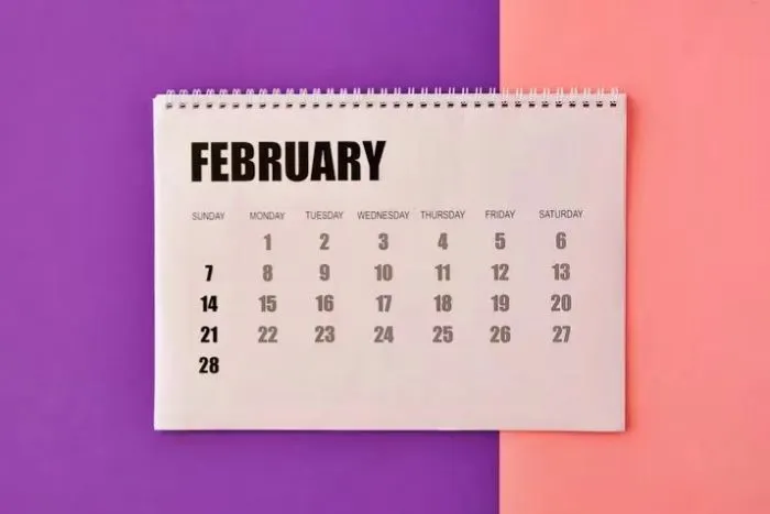Ilustrasi Kalender Februari