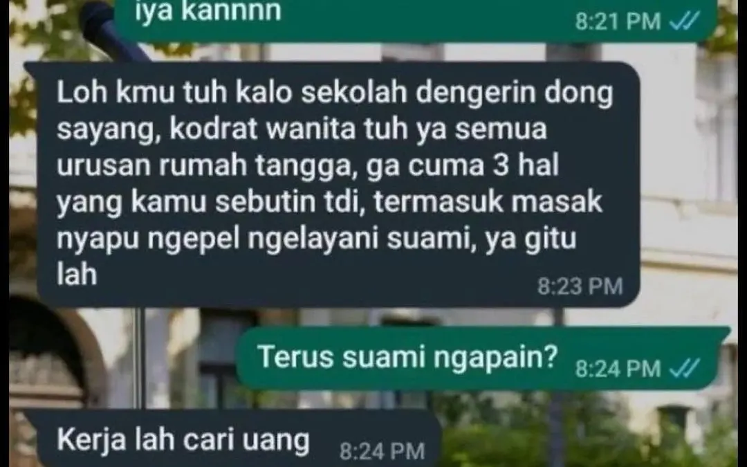 Warganet dibuat gregetan dengan beredarnya percakapan (chat) sepasang pria dan wanita melalui aplikasi WhatsApp.