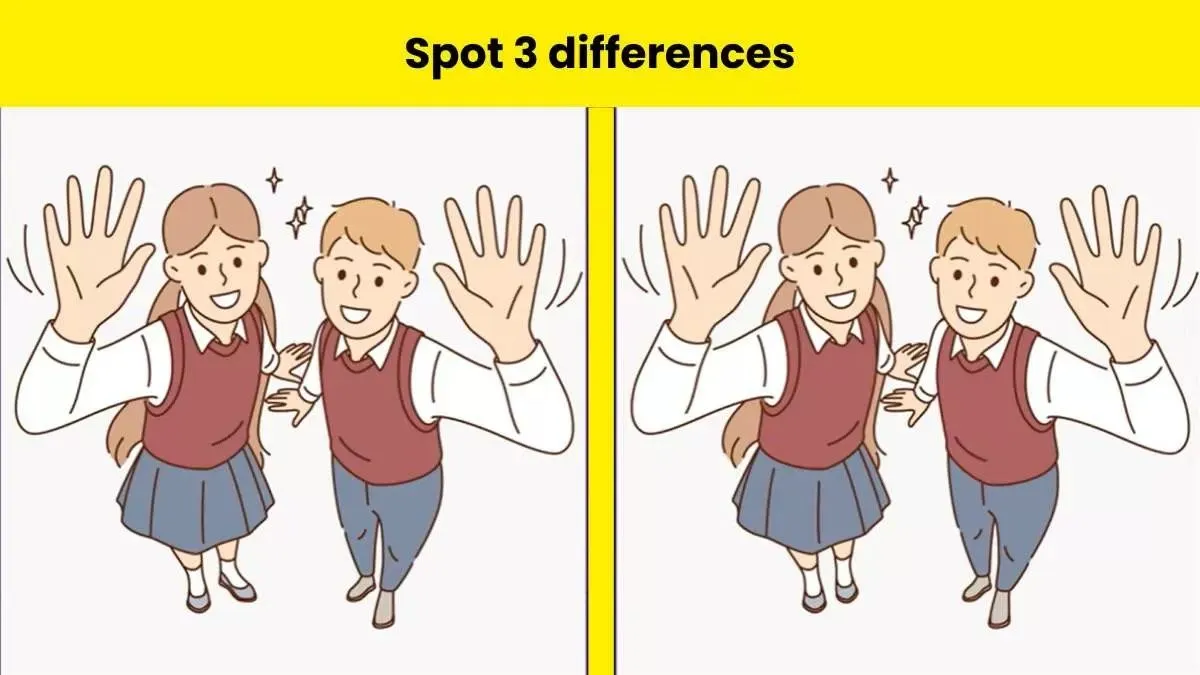 Tes Penglihatan: Punya Pengamatan yang Baik? Coba Cari 3 Perbedaan Gambar Anak Sekolah dalam Waktu 11 Detik