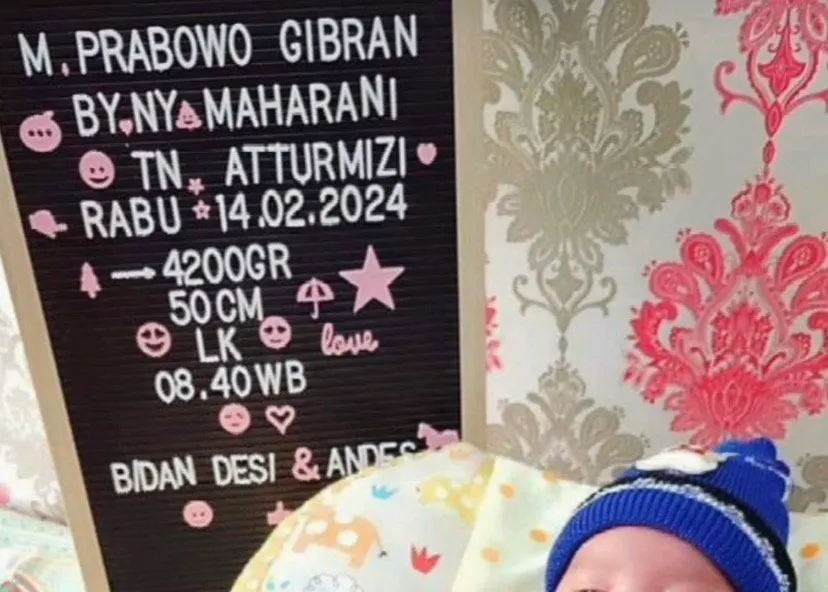 Viral Bayi Lahir saat Pilpres 2024 Diberi Nama M Prabowo Gibran,