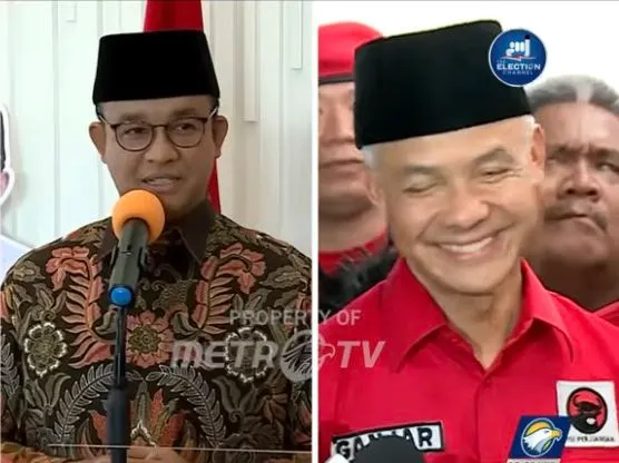 Anies Baswedan dan Ganjar Pranowo