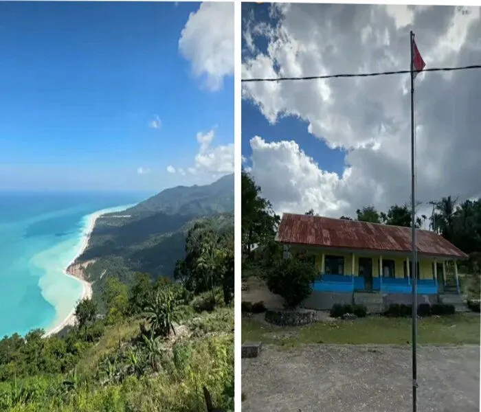 SD dengan view indah ini ternyata berada di Indonesia 