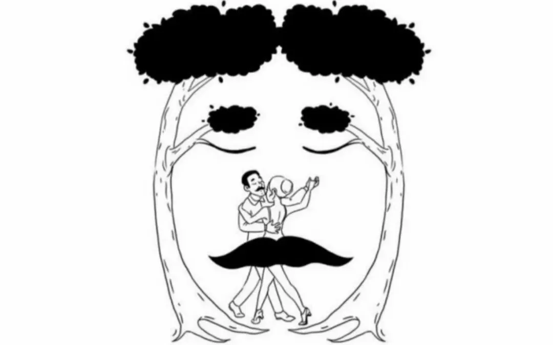 Maka dari itu dari gambar di atas, mana gambar yang pertama kali kamu lihat. Apakah gambar wajah atau gambar pasangan yang sedang berdansa?