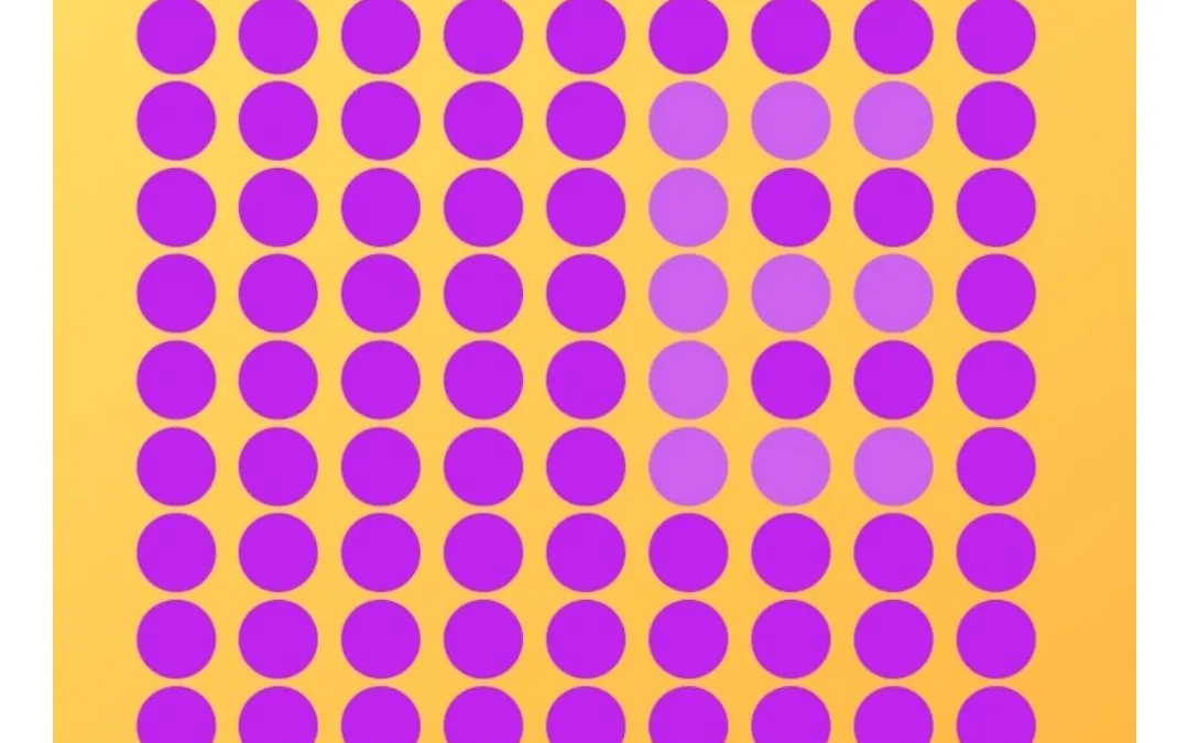 Tes IQ: Huruf Apa yang Anda Lihat di Antara Titik Ungu?
