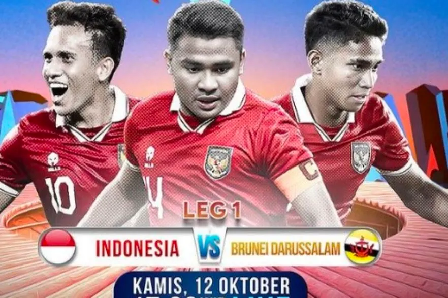 link live streaming pertandingan Timnas Indonesia vs Brunei Darussalam di Leg 1 pada Kualifikasi Piala Dunia 2026