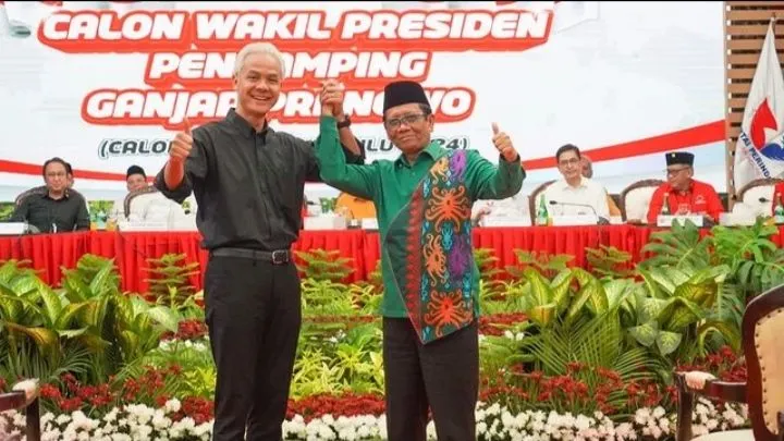 Pasangan capres-cawapres 2024, Ganjar Pranowo dan Mahfud MD