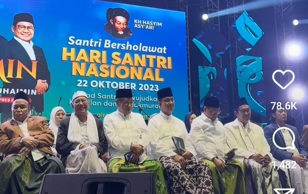 Bersholawat dengan Ribuan Santri di Hari Santri Nasional, Anies Baswedan: Saatnya Santri Lebih Berkontribusi..