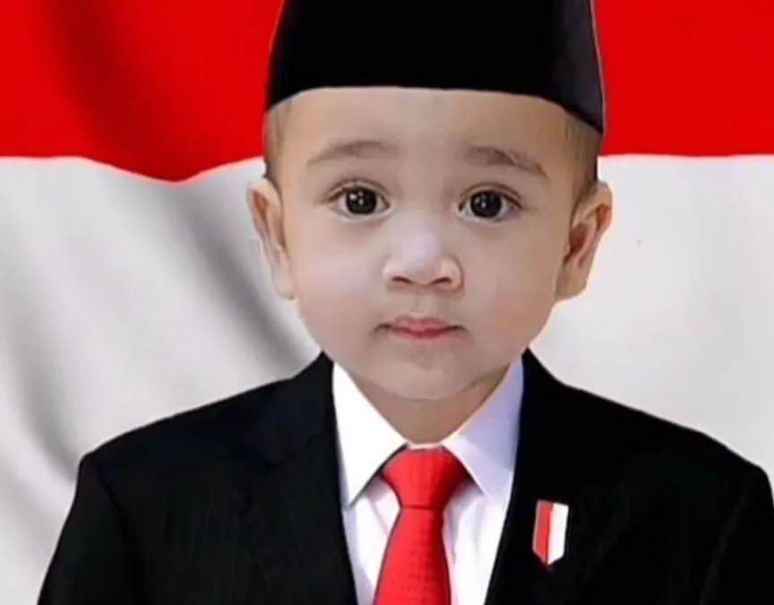 Rayyanza Malik Ahmad putra Raffi Ahmad dan Nagita Slavina biasa dipanggil cipung ditunjuk jadi capres Andara