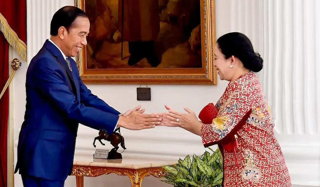 Puan Maharani selaku Ketua DPR sekaligus Ketua DPP PDIP bertemu dengan Presiden Joko Widodo (Jokowi) di Istana Kepresidenan, pada Senin, 20 November 2023.