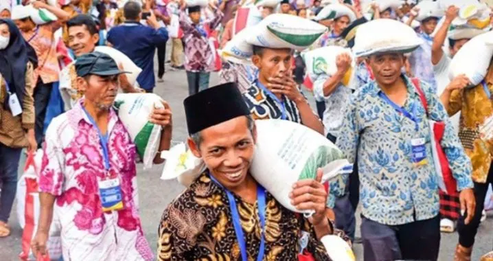 Ilustrasi bantuan pangan