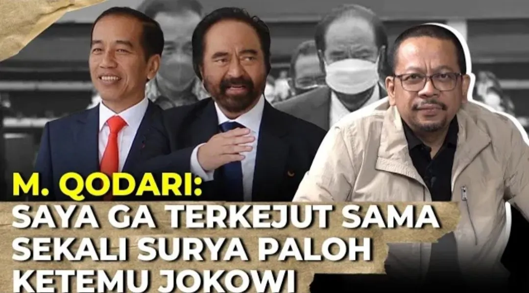 Muhammad Qodari alias M. Qodari, seorang pengamat politik dan peneliti Indonesia, turut buka suara terkait pertemuan antara Jokowi dan Surya Paloh.
