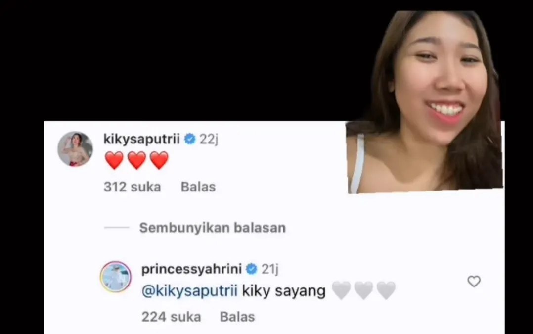 Kiky Saputri kegirangan dibalas Syahrini