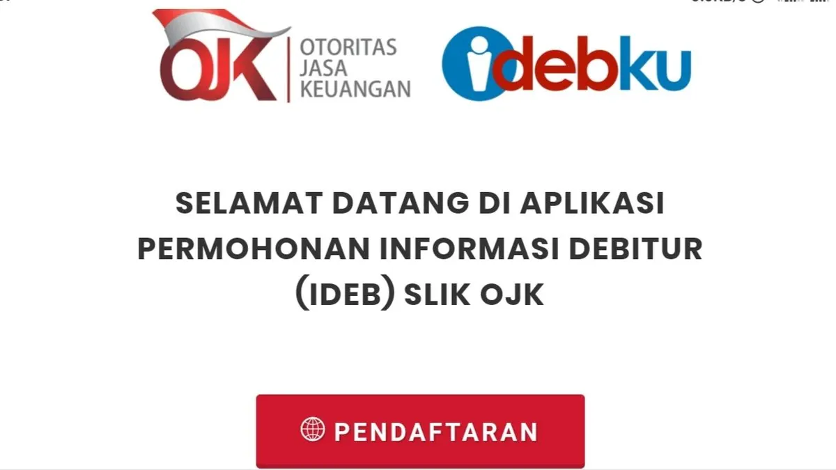 Aplikasi Permohonan Informasi Debitur (IDEB) SLIK OJK